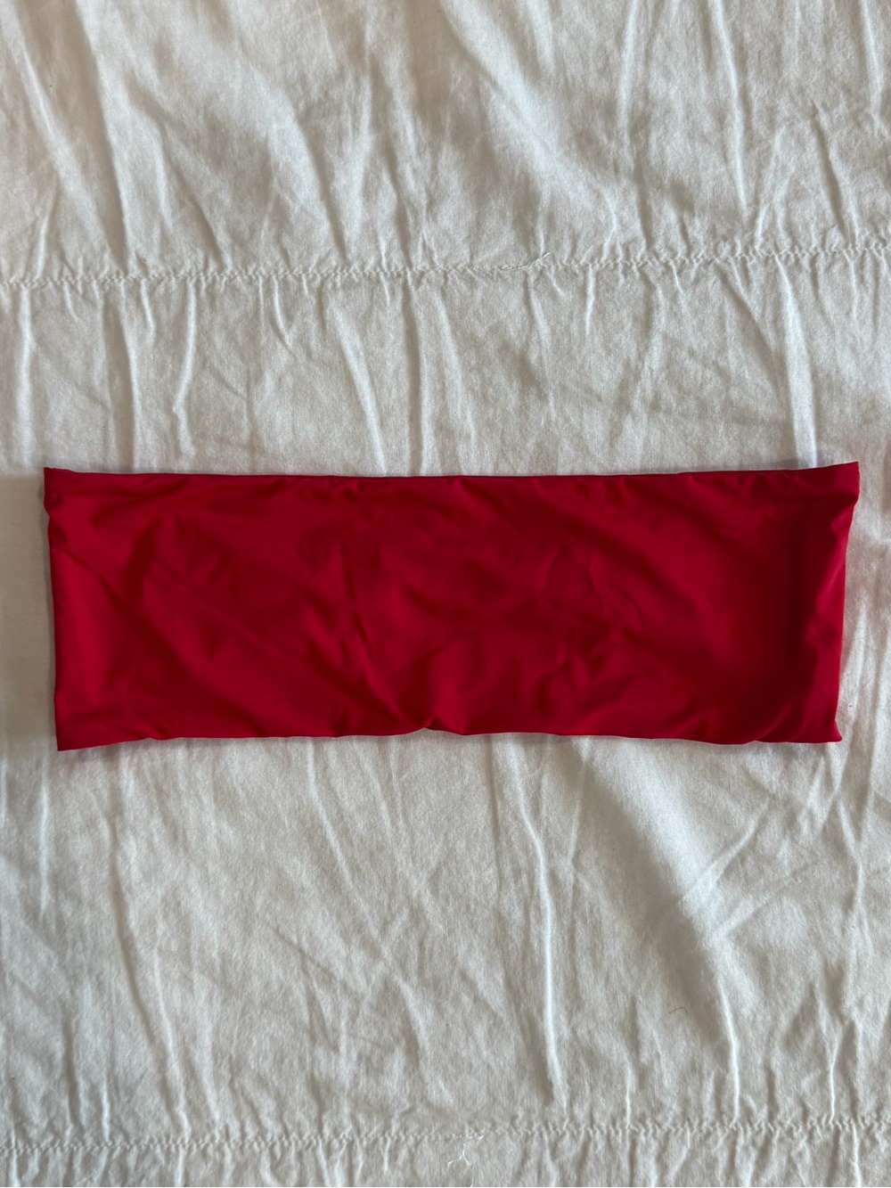 Meshki Strapless Bandeau Red Bikini Top